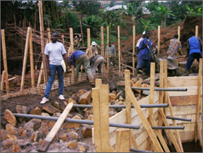 Construction de la culée phase 1